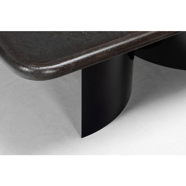 Coffee Table with Agate Top by Paul Kingma, Netherlands, 1988 For Sale - Image 4 of 18