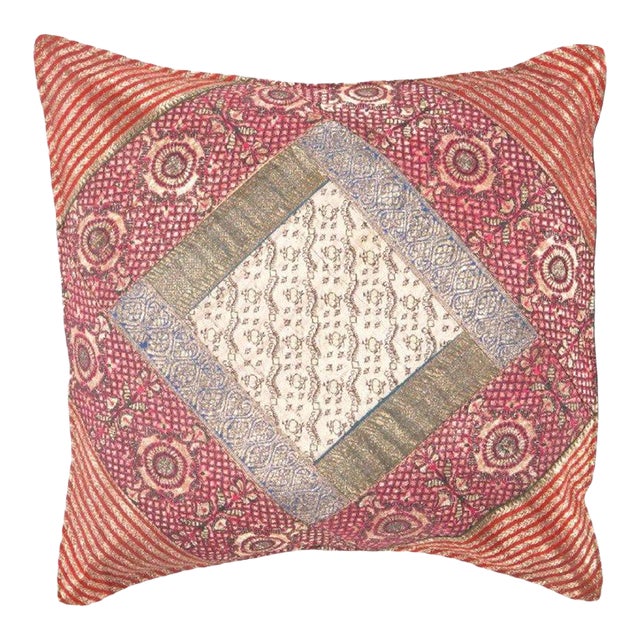 Pasargad DC Sari Silk Square Pillow Case For Sale