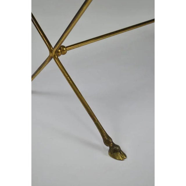 Maison Jansen Coffee Table with Hoof-Shaped Legs attributed to Maison Jansen For Sale - Image 4 of 13