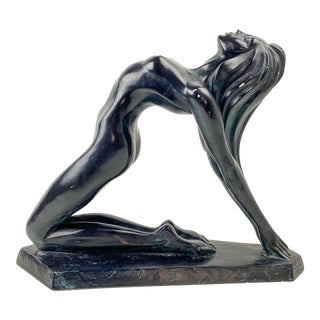 1989 Austin Reproductions Nude Female Plaster Sculpture by a Danel For Sale