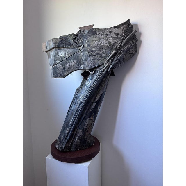 Patrick Rollet, Large Abstract Sandstone Sculpture, 100cm For Sale - Image 11 of 13