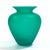 Jade Sumptuous Frosted Shades of Jade Glass Vase Curation - Group of 3 For Sale - Image 8 of 17