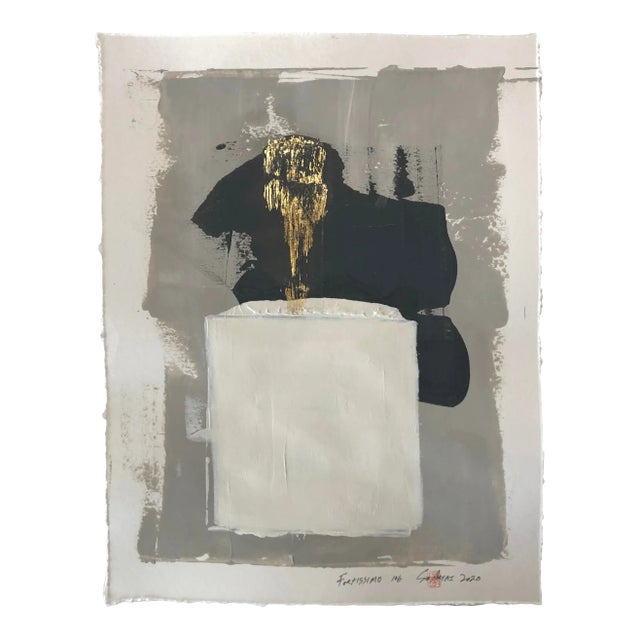 Fortissimo 106 One of a Kind Gold Leaf Painting For Sale