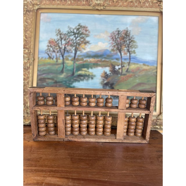 Early 20th Century Antique Chinese Wooden Abacus - Primitive Calculator, Estimated 1900. For Sale - Image 5 of 8