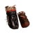 Tribal Pair of Vintage African Tribal Hand Carved & Painted Wooden Mask With Feathers For Sale - Image 3 of 7