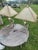 Silver 1950s Mid-Century Modern Atomic Brutalist Majestic Lamp Set ~ Original Fiberglass Shades For Sale - Image 8 of 18