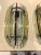 Mid-Century Italian Modern Glass & Metal Wall Sconces from Veca, Set of 2 For Sale - Image 3 of 10