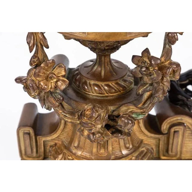 Bronze 19th Century French Bronze Chenets - a Pair For Sale - Image 8 of 12