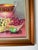 1970s Vintage Je. Ann Still Life Oil on Canvas Board Painting – Framed For Sale - Image 10 of 12
