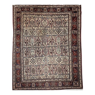 Vintage Persian Joshegan Room Size Rug, Hand-Knotted Wool, 1920s For Sale