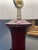 1970s MCM Oxblood Colored Lamp For Sale - Image 4 of 5