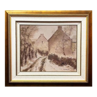 Lelia Pissarro - Old Snow, From the Kalla's Series , Oil on Canvas For Sale