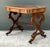Wood Vintage Wood and Brass Inlaid Side Table For Sale - Image 7 of 12