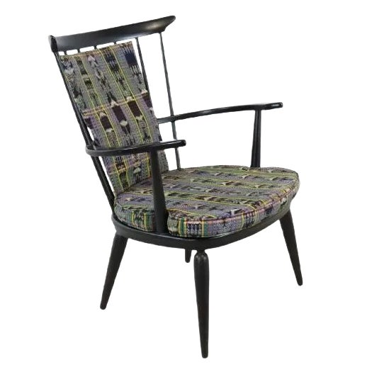 Black Delmenhorst Armchair with Cushion For Sale