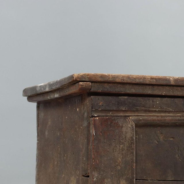 Archaic Walnut Chest For Sale - Image 4 of 12