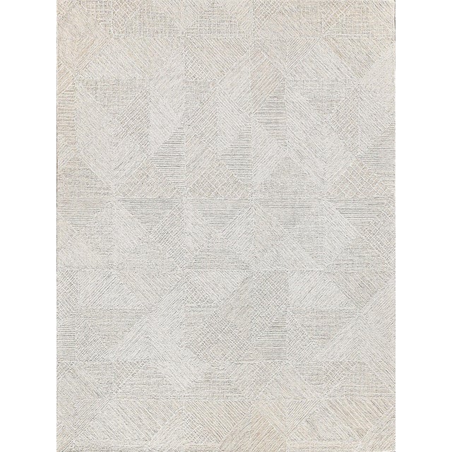 Textile Exquisite Rugs Monaco Tufted New Zealand Wool & Cotton Beige/Ivory Rug-12'X15' For Sale - Image 7 of 7