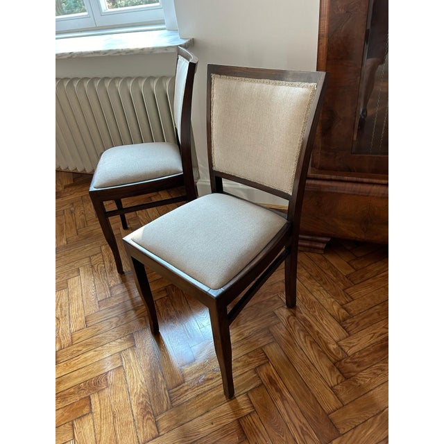 Polish Postmodern Art Deco Style Dining Chairs, 1960s, Set of 6 For Sale - Image 11 of 13