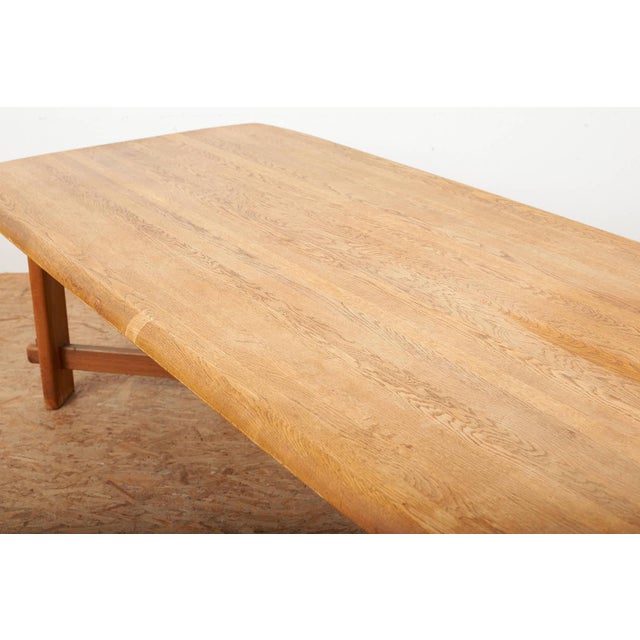 1980s Vintage Table in Oak, 1987 For Sale - Image 5 of 15