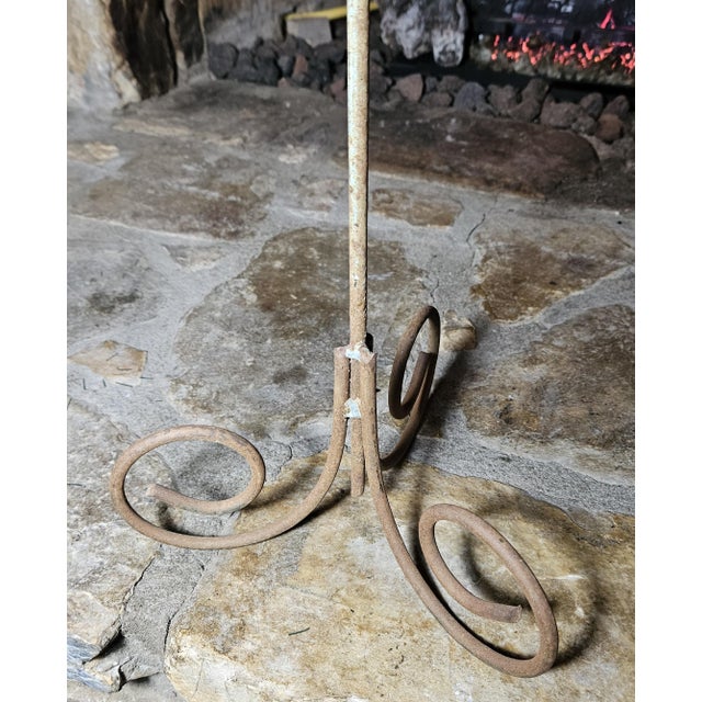 Antique Hand-Hammered 19th-Century Rooster Weathervane – Folk Art Original For Sale - Image 12 of 14