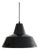 Black and White Enamel Workshop Pendant Lamp by Louis Poulsen, Denmark, 1960s For Sale