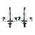 Vintage Spanish Hammered Wrought Iron Candle Sconces- A Pair For Sale