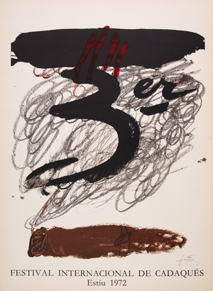 Antoni Tapies, Festival de Cadaques, Lithograph
