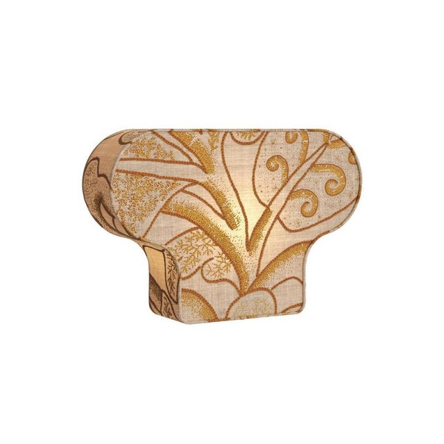 Textile Monica Wall Light in Linen and Wool by Popus Editions For Sale - Image 7 of 9