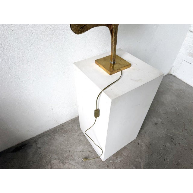 Ginkgo Lamp DLG Tommaso Barbi in Brass-Plated Metal, 2000s For Sale - Image 12 of 15