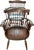 Wood Set of 6 Vintage Bent Brothers Solid Maple Sack-Back Windsor Captain's Dining Chairs, Circa 1940s For Sale - Image 7 of 17