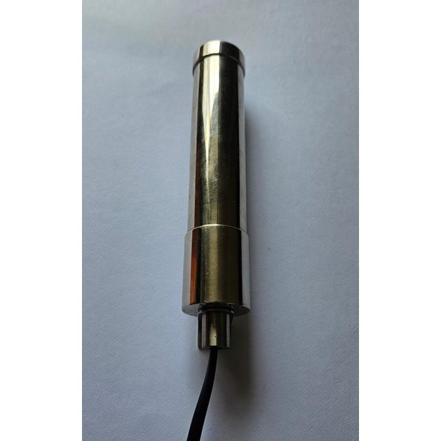 Gold Art Deco Bauhaus Chrome Wall Lamp, Germany, 1940s For Sale - Image 8 of 12