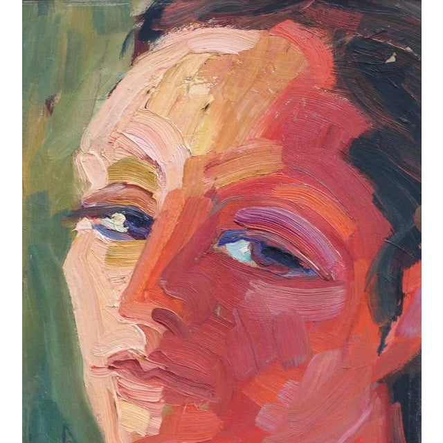 Anna Costa, Portrait of a Young Woman, 1960s, Oil on Board, Framed For Sale - Image 6 of 13