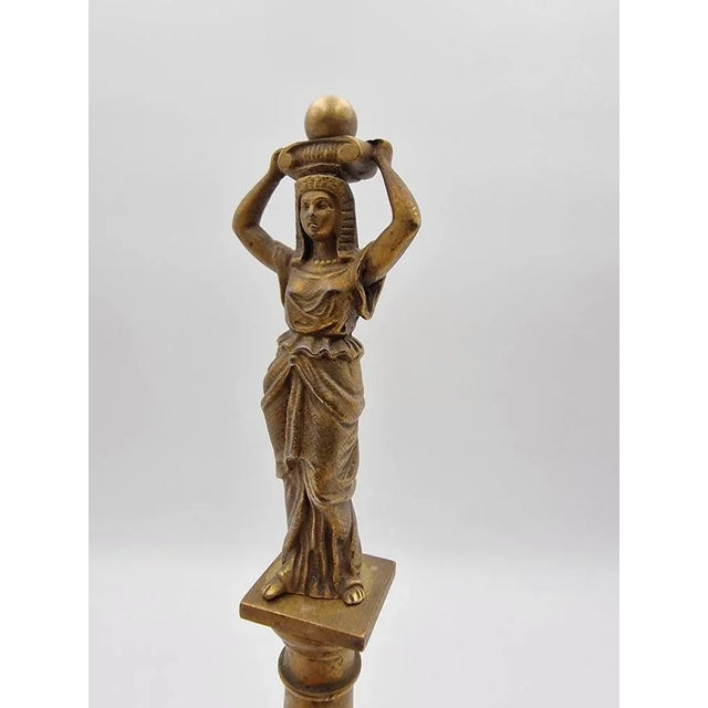 Gilded Bronze Sculpture Inspired by Ancient Egypt, Late 1800s For Sale - Image 6 of 9