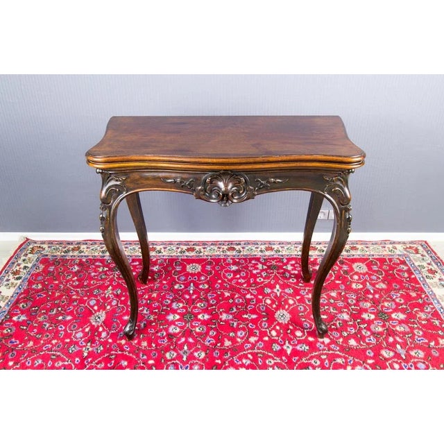 French Rococo Style Game Table For Sale - Image 4 of 18