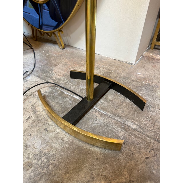 1950s Angelo Lelii Opaline Glass Floor Lamp For Sale - Image 13 of 13