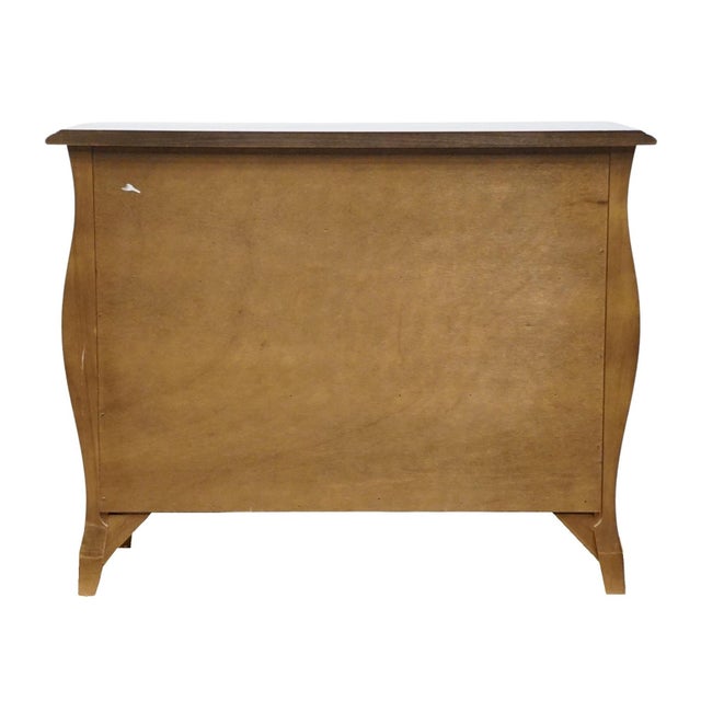 Drexel Heritage Solid Walnut Louis XV French Provincial 28" Bombe Gentleman's Chest For Sale - Image 10 of 12