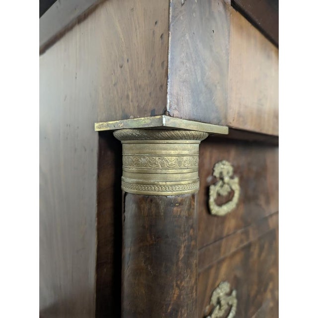 Empire Chest of Drawers with Bronze Fittings For Sale - Image 11 of 13