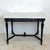 Matte black base (signs of wear and age, some missing pieces in the frieze on the back - see photos) White marble (not...