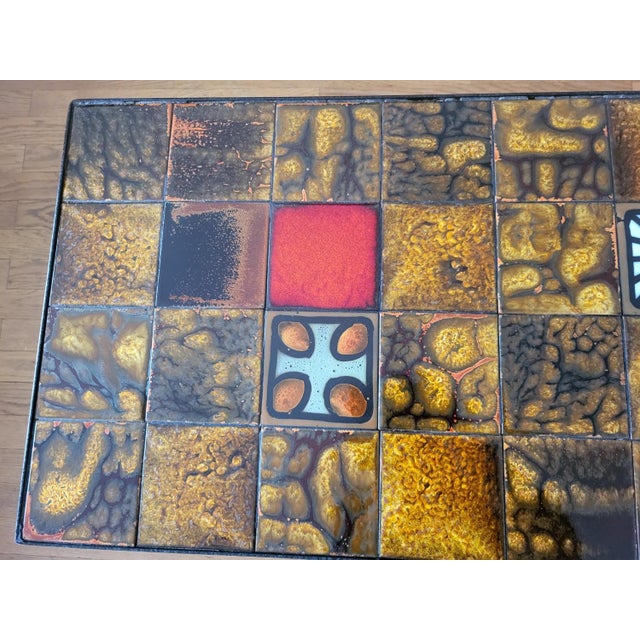 Coffee Table in French Enameled Ceramic from Roche Bobois, 1970s For Sale - Image 4 of 14