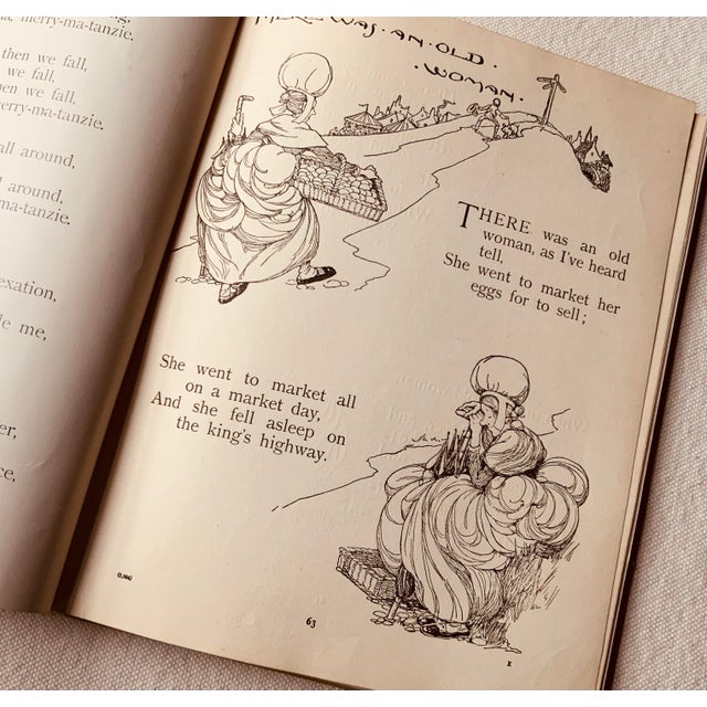 Antique the Old Mother Goose Nursery Rhyme Book For Sale - Image 13 of 16