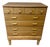 Refinished Vintage Ethan Allen 3 Drawer Chest | Mid-Century Modern Style Solid Wood Dresser | Custom Two-Tone Stain Stamped CRP Bachelor Chest For Sale