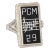 Antique Deco Music Sheet Ring Vintage 14 Karat White Gold Onyx size 4.5 For Sale