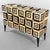 Wood Ondulation 2 Buffet in Black and White Sycamore Marquetry by Aymeric Lefort For Sale - Image 7 of 15