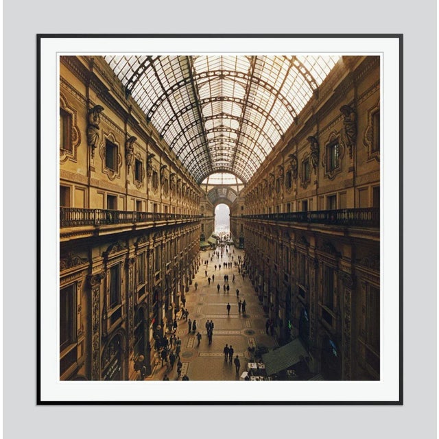 Modern Galleria Vittorio Emanuele II 1960 by Slim Aarons Framed C-Print For Sale - Image 3 of 3