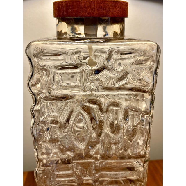 Large Glass Table Lamp attributed to Henrik Blomqvist for Stilarmatur, Tranås, Sweden, 1960 For Sale - Image 11 of 13