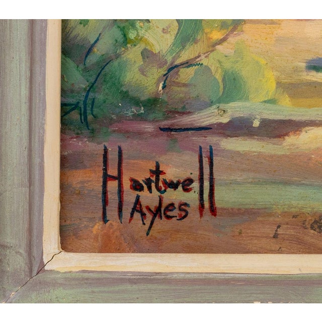 Hartwell Ayles Landscape Scenes Oil on Panel, 2 For Sale - Image 10 of 11