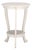 Mary Pedestal Table in Ivory For Sale