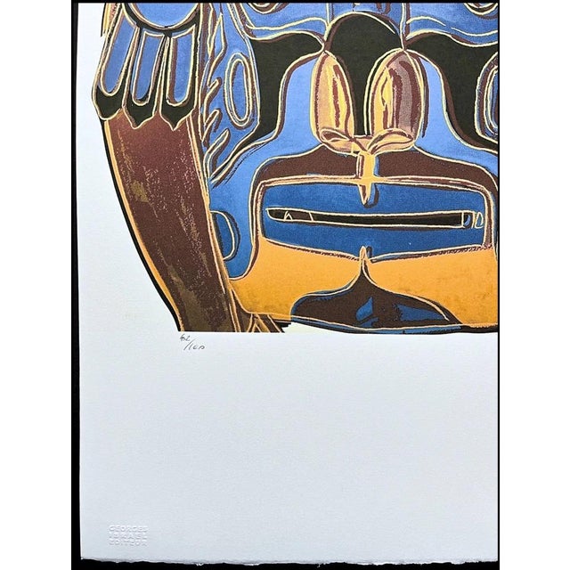 After Andy Warhol, Northwest Coast Mask , 1980s, Lithograph For Sale - Image 4 of 7