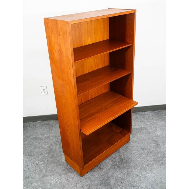 1960s Mid Century Danish Modern Book Shelf Shelving Cabinet Poul Hundevad MCM Compact For Sale - Image 10 of 12