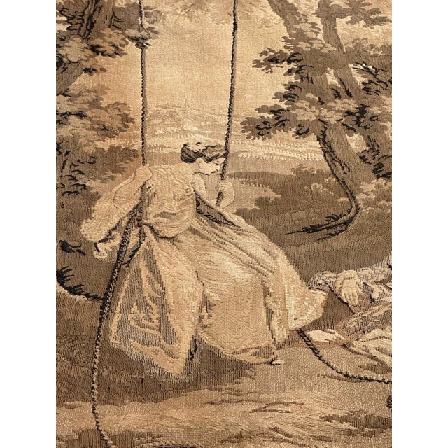 Antique French Aubusson Jacquard Tapestry Panel, 1920s For Sale - Image 11 of 18