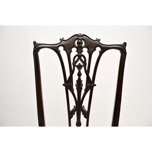 Antique Chippendale Armchairs, 1890s, Set of 2 For Sale - Image 6 of 10